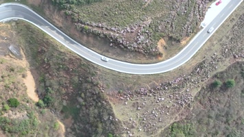 4K航拍乌蒙大草原盘山公路