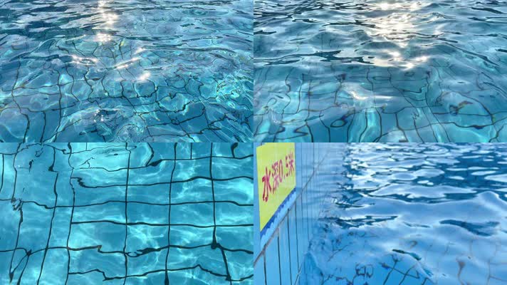 泳池水面 波纹 空镜素材合集