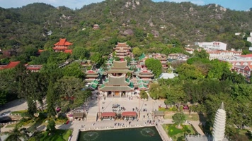 航拍厦门南普陀寺景观 航拍厦门南普陀寺景观
