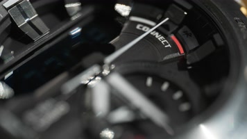 电子手表时钟指针微距争分夺秒