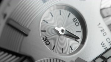 手表时钟机芯指针特写微距实拍