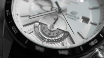 手表时钟指针特写时间流逝倒计时