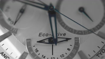 手表时钟机芯指针微距特写慢镜升格