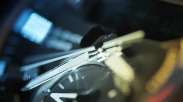 机械手表时钟指针时间流逝实拍