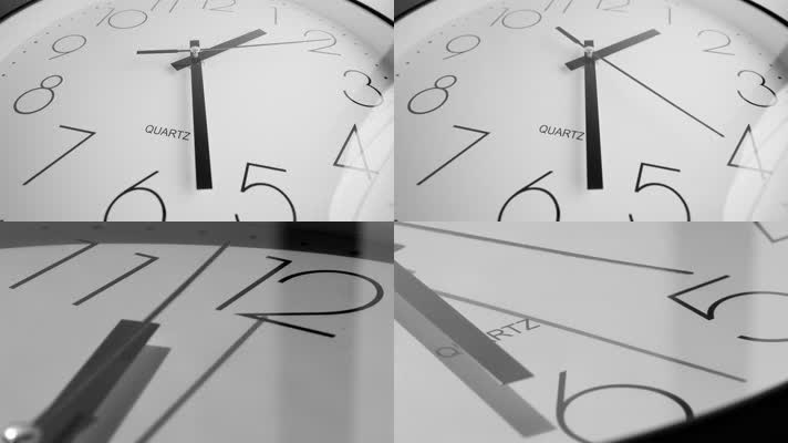时钟表指针秒针时间流逝争分夺秒