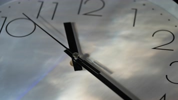 唯美光影钟表时钟指针时间流逝