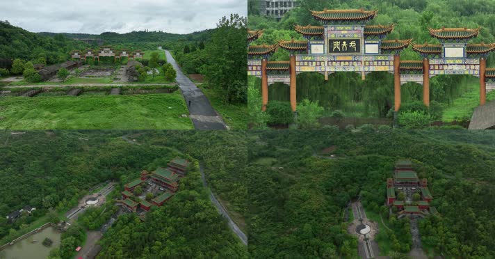 襄阳九天玄女景区镜头组航拍