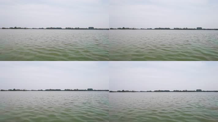 微风轻抚湖水波浪（合肥巢湖）