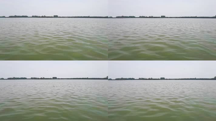 微风轻抚湖水波浪（合肥巢湖）