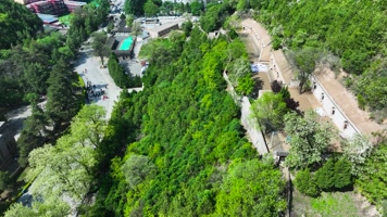 4K航拍延安宝塔山风景