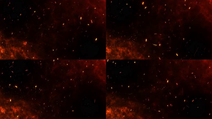 火星 地面火焰 背景 红色火焰 粒子 火花 火