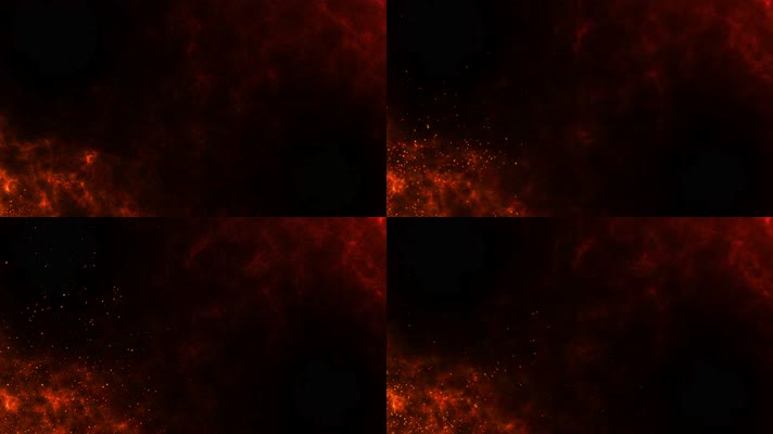 火星 地面火焰 背景 红色火焰 粒子 火花 火