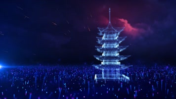 大气唯美绚丽粒子led大屏幕视频素材大气唯美绚丽粒子led屏视频