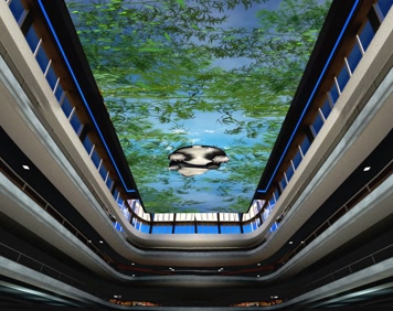 竹林熊猫天幕效果