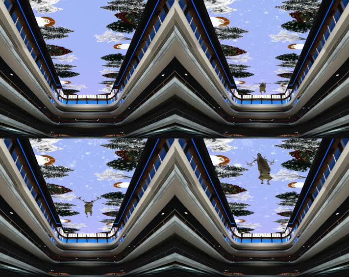 圣诞节天幕效果