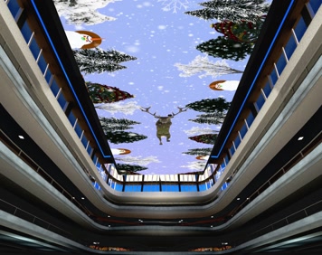 圣诞节天幕效果