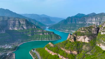 4K航拍河南安阳林州太行山大峡谷