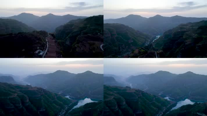  4K航拍​河南安阳林州太行大峡谷