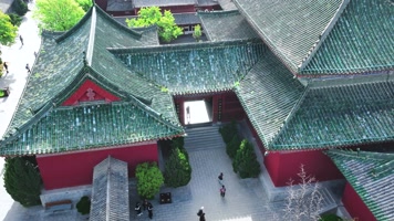 4K航拍河南开封市开封府景点