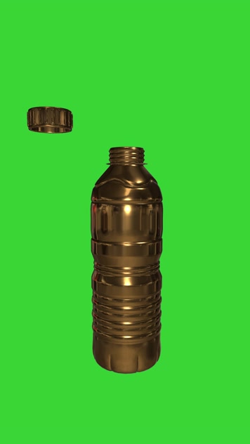 瓶盖拧开绿幕