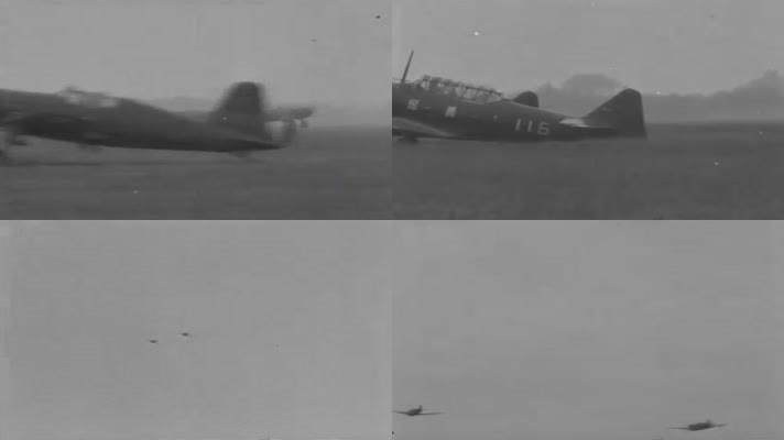 抗战时期的中国飞行员训练影像