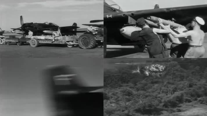 1953年美军战机作战影像-1