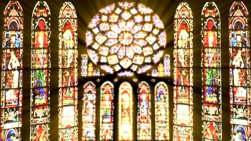 欧美哥特风教堂窗格高端婚礼