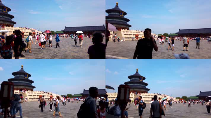 北京祈年殿天坛延时拍摄