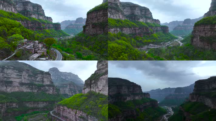 4K航拍​河南安阳林州太行大峡谷