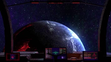 太空飞船驾驶边框带通道