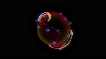 动感HUD元素地球仪