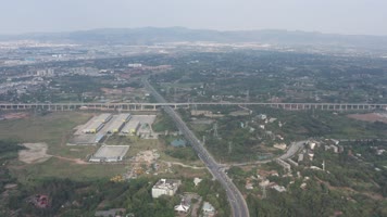 航拍成都高新区