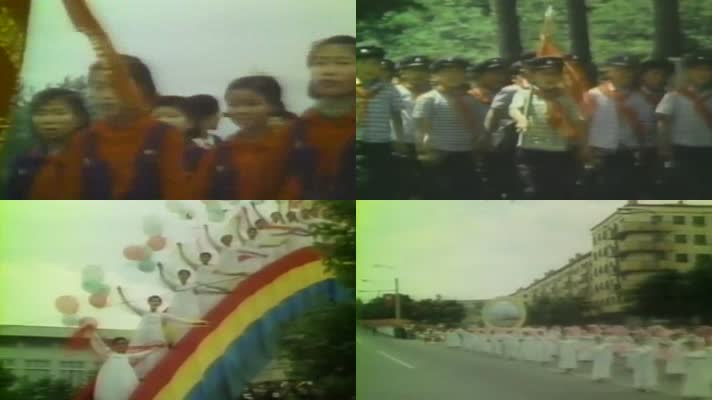 80年代朝鲜接见外宾中国访问团 