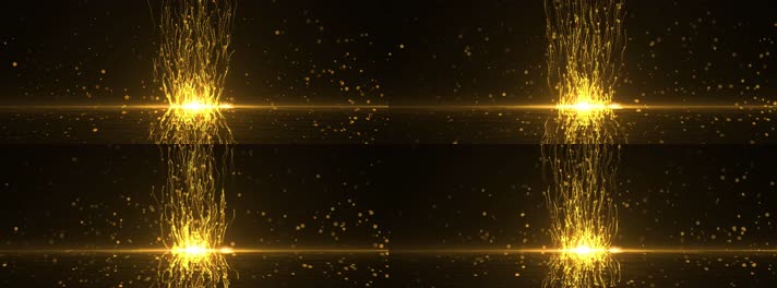 金色粒子动态背景素材1