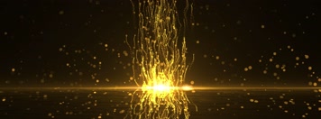 金色粒子动态背景素材1