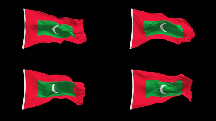 马尔代夫国旗Alpha Channel