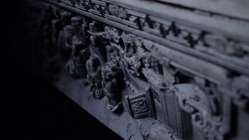 老宅庭院工艺雕花场景