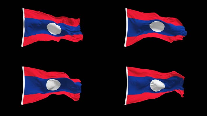 老挝国旗Alpha Channel