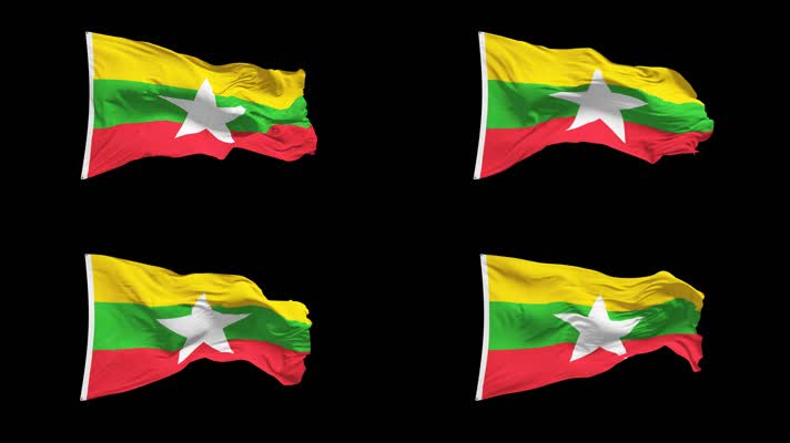 缅甸国旗Alpha Channel