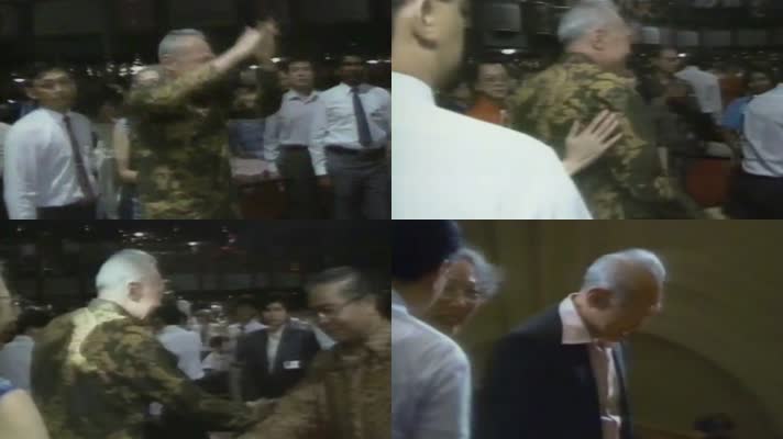 80年代新加坡李光耀出席会议会场