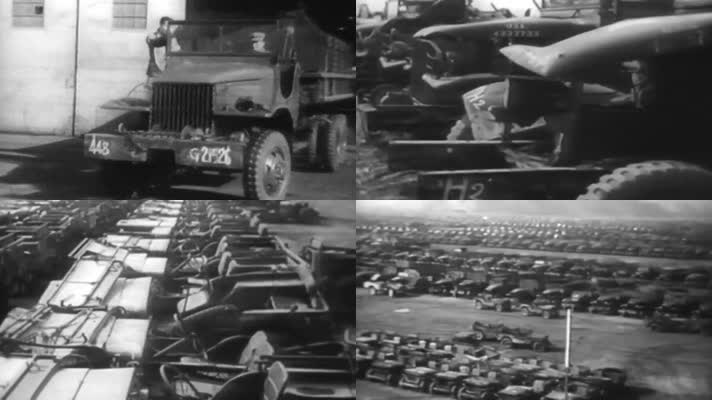 抗日战争同盟国生产提供运输武器装备吉普车