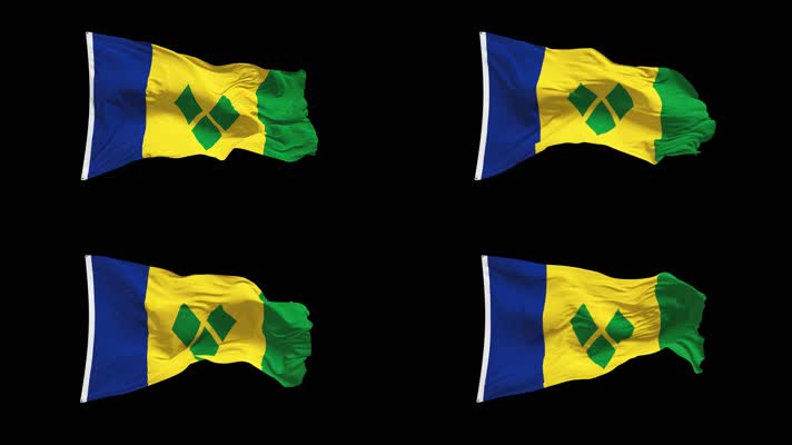 圣文森特和格林纳丁斯国旗Alpha Ch