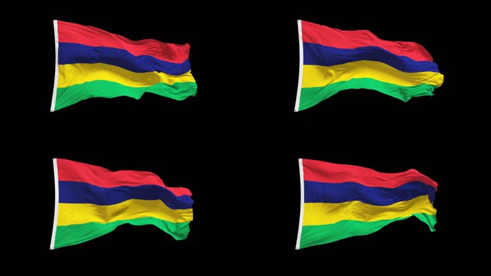毛里求斯国旗Alpha Channel
