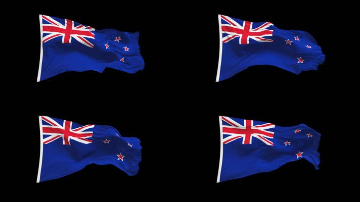 新西兰国旗Alpha Channel
