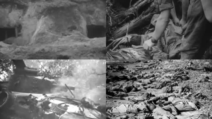 抗日战争胜利日本军队部队士兵阵亡遗体