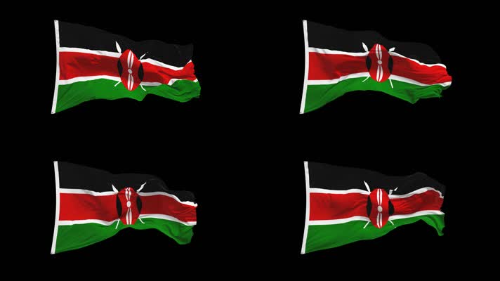 肯尼亚国旗Alpha Channel