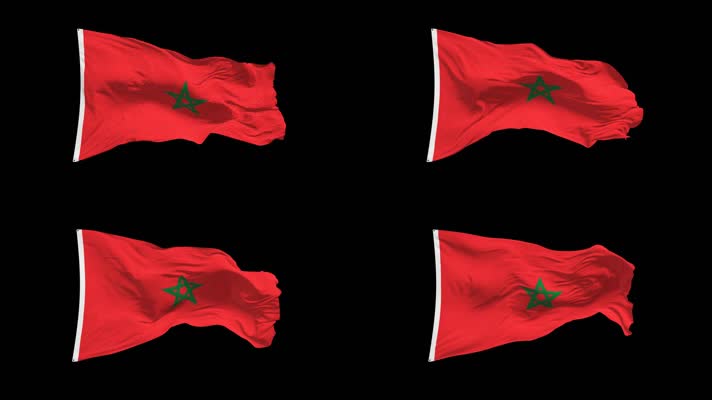 摩洛哥国旗Alpha Channel
