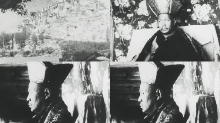 20年代西藏喇嘛土登嘉措布达拉宫十三世活佛