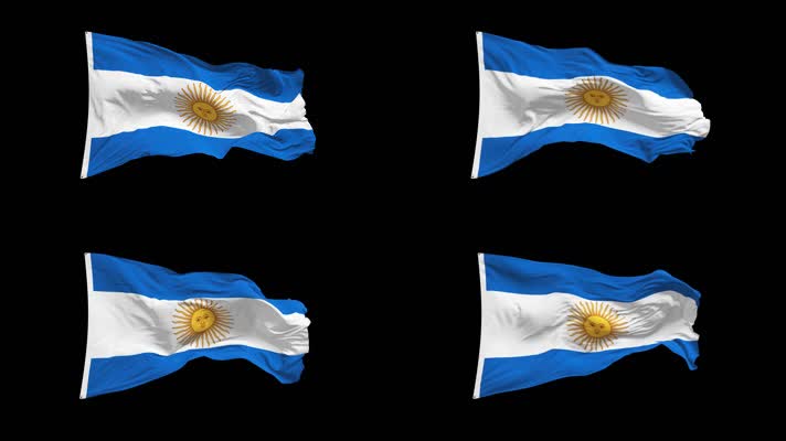 阿根廷国旗Alpha Channel