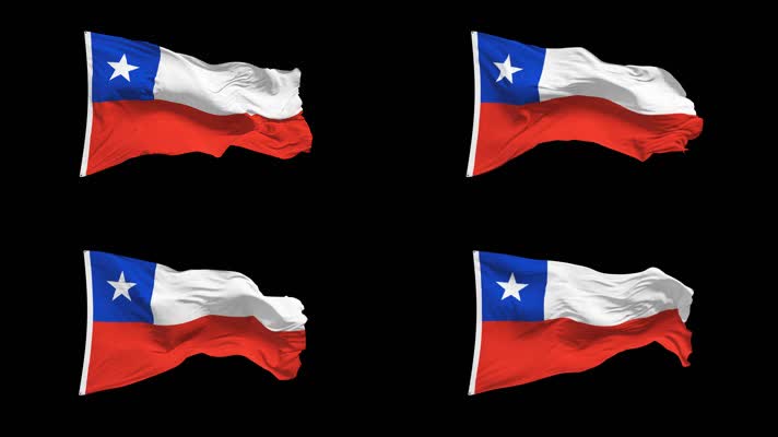 智利国旗Alpha Channel